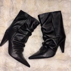 Topshop Black Heeled Boots